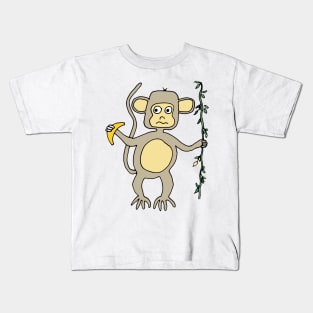 Monkey in the jungle Kids T-Shirt